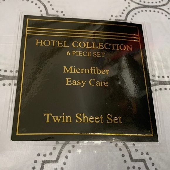 Hotel Collection 6pc Microfiber Twin Sheet Set - Picture 2 of 5